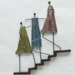 Metal Wall Decoration Multicolor 3 Beautiful Lady Own Style - Image 2
