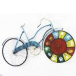 Handcrafted Blue Cycle Wall Decor For Home Decor Modern Arts Sculpture - Image 2