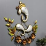 Metal Lord Ganesha Wall Hanging In Copper Living Room And Office Decor - Image 5