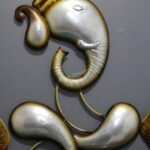 Metal Lord Ganesha Wall Hanging In Copper Living Room And Office Decor - Image 4