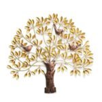 Metal Tree of Life Wall Art WIth Bird Birds Sitting On Branches Modern Artwork Diwali Gift - Image 3