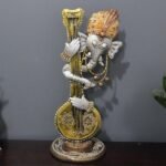 Antique Metal Ganesha Showpiece For Living Room Bedroom, Office, Table Decor & for Gifting Purpose