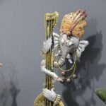 Antique Metal Ganesha Showpiece For Living Room Bedroom, Office, Table Decor & for Gifting Purpose - Image 3