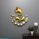 Beautiful Lord Ganesha Metal Showpiece For Wall By Malik Design - Image 4