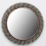 Round Bathroom Mirrors Wash Basin Drawing Room Makeup Vanity Mirror - Image 2