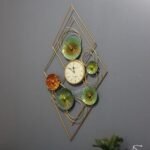 Roman Modern Time Piece for Home Office Metal Wall Clock Decor - Image 2