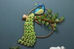 Amazing Peacock Metal Peacock Wall Decor Multicolor 100% Rust Free - Image 4