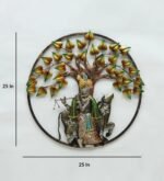 Metal Multi Color Spiritual Krishna Home Decor, Wall Decor Or Table Decor - Image 5