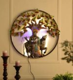 Metal Multi Color Spiritual Krishna Home Decor, Wall Decor Or Table Decor - Image 4