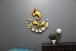 Beautiful Lord Ganesha Metal Showpiece For Wall By Malik Design - Image 7